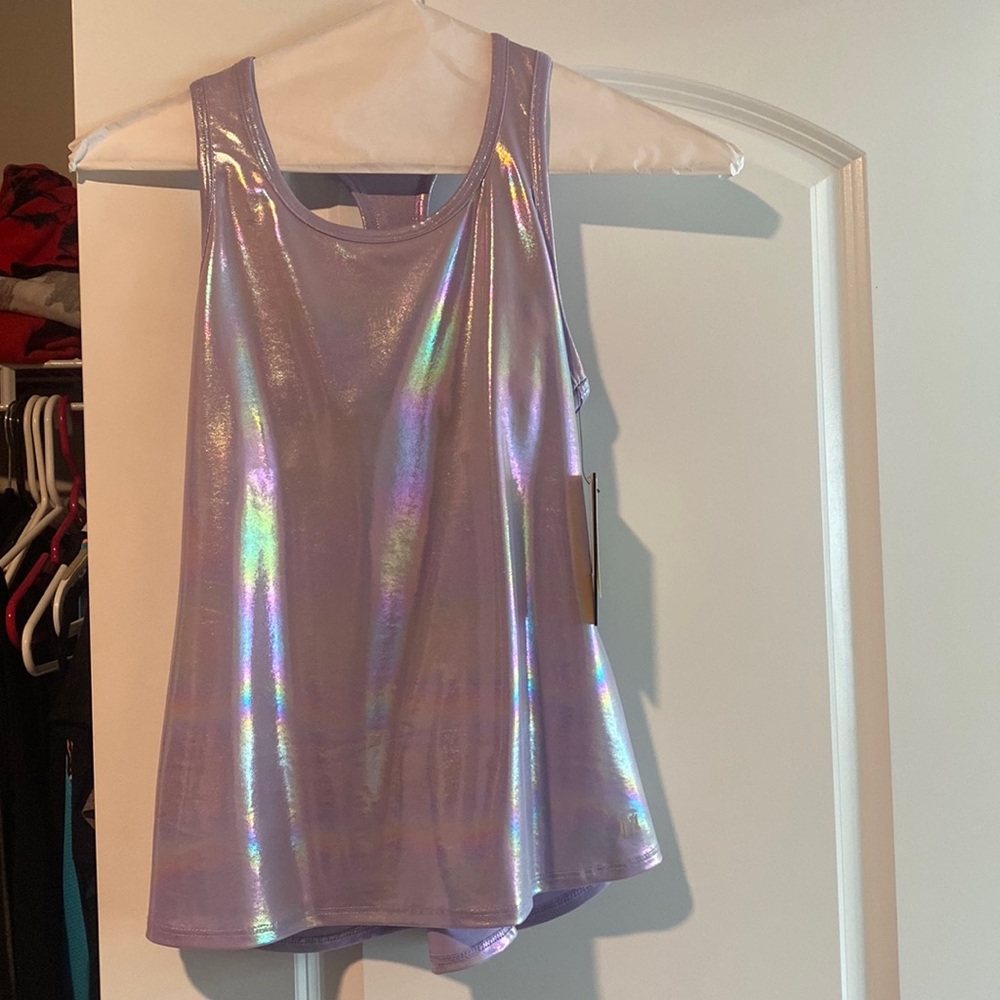 Eleven by Venus Williams small tennis top. NWT. Iridescent liquid lilac.